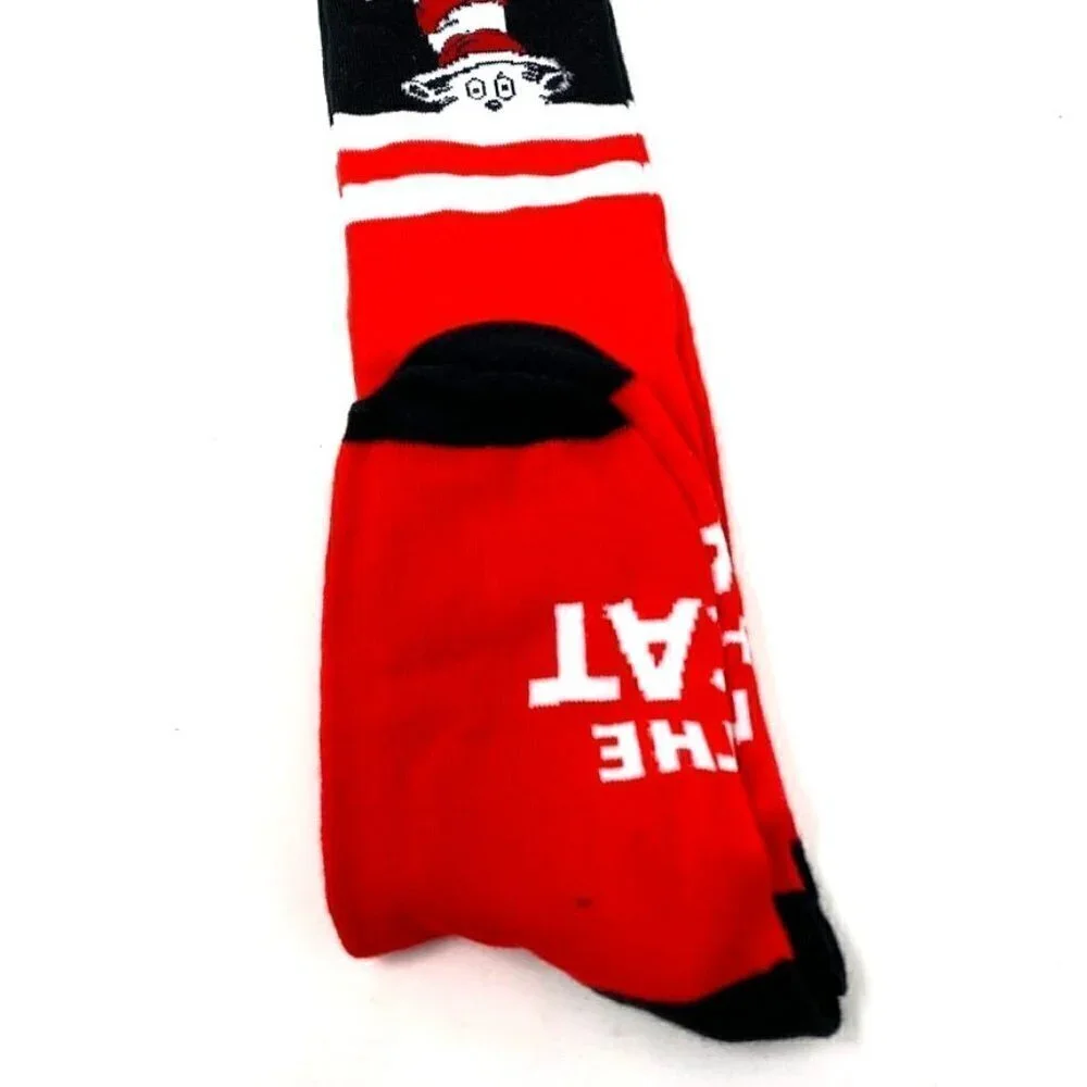 Dr. Seuss Red Cat in the Hat Knee High Socks